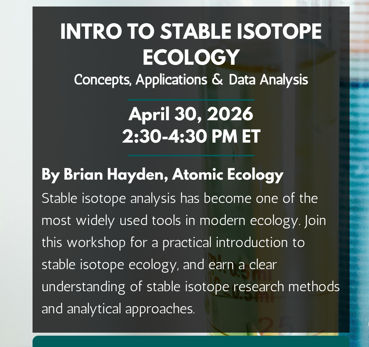 Introduction to Stable Isotope Ecology