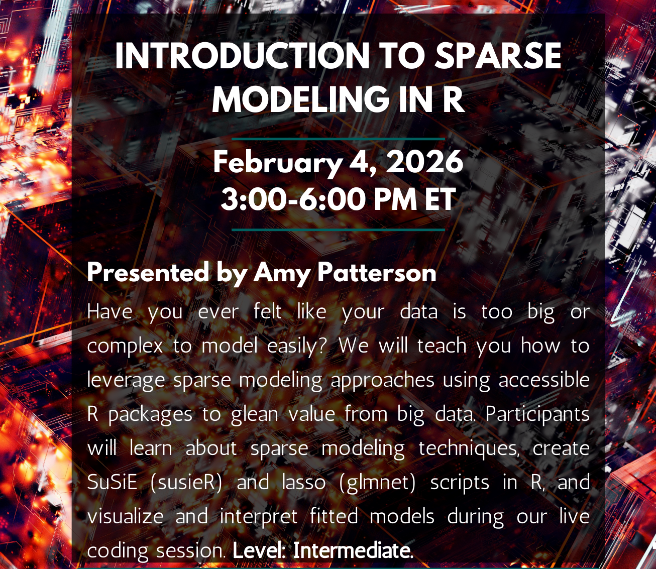 Introduction to Sparse Modeling in R