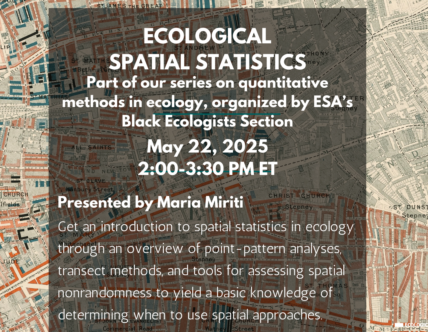 Ecological Spatial Statistics